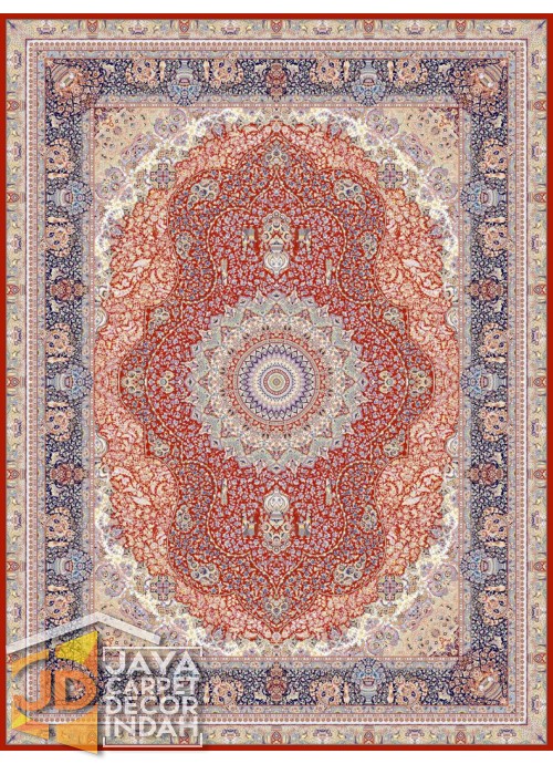Karpet Permadani Solomon 1200 Reeds FARVAH RED ukuran 150x225, 200x300, 250x350, 300x400
