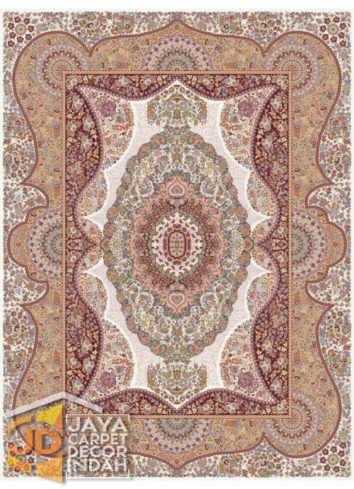 Karpet Permadani Solomon 1200 Reeds FERESHTE CREAM ukuran 150x225, 200x300, 250x350, 300x400