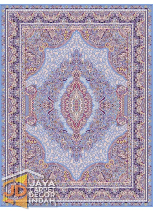 Karpet Permadani Solomon 1200 Reeds GHASR BLUE ukuran  200x300, 250x350, 300x400