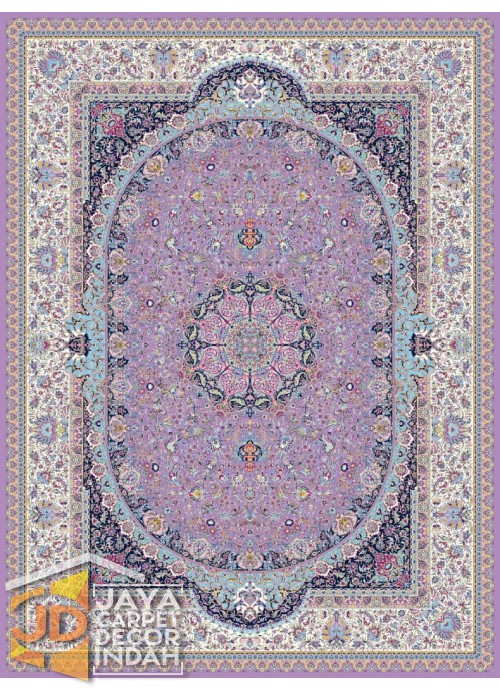 Karpet Permadani Solomon 1200 Reeds KASHAN VIOLET ukuran 200x300, 250x350, 300x400
