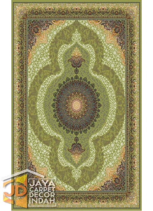 Karpet Permadani Solomon 700 Reeds RAMAK GREEN ukuran 100x150, 150x225, 200x300, 250x350, 300x400
