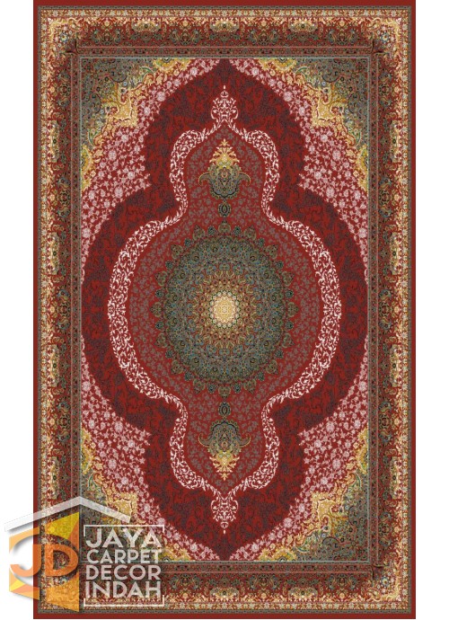 Karpet Permadani Solomon 700 Reeds RAMAK RED ukuran 100x150, 150x225, 200x300, 250x350, 300x400