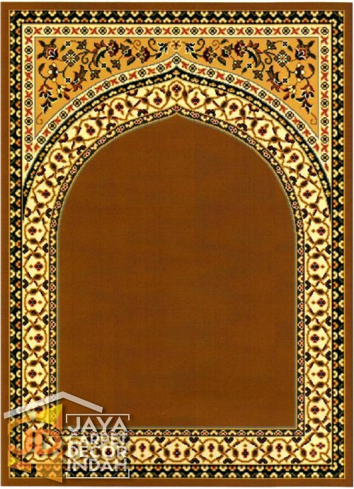 Cairo Imam Motif 1 Gold - Sajadah Imam / Masjid / Mushola / Karpet Lantai Permadani / Bulu / Tebal 80 Cm X 120 Cm Polypropylene Pilar 