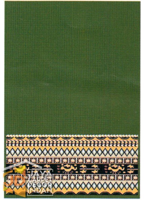 Karpet Sajadah Benazier Green Motif Polos 120x600, 120x1200, 120x1800, 120x2400